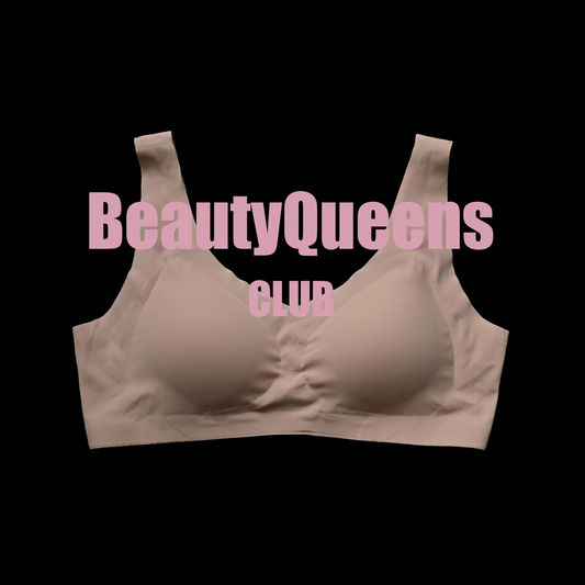 Full Cup Support Mastectomy Bra, Full Cover Pockets Wireless Plus Size Sleep Bra, Padded Bralette