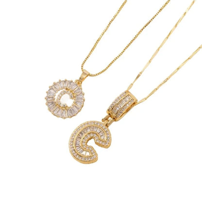 🎁2 Pack - Initial Letter Pendant Necklaces