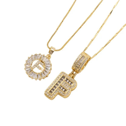 🎁2 Pack - Initial Letter Pendant Necklaces