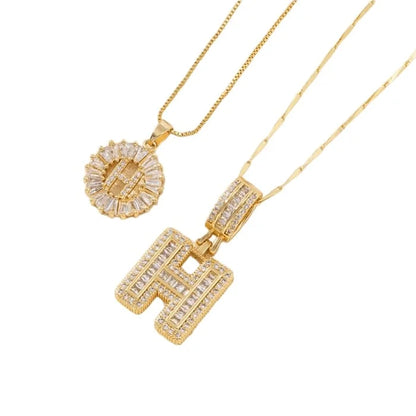 🎁2 Pack - Initial Letter Pendant Necklaces