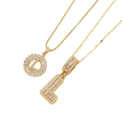 🎁2 Pack - Initial Letter Pendant Necklaces