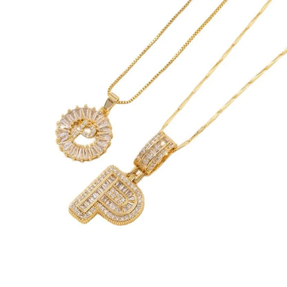 🎁2 Pack - Initial Letter Pendant Necklaces