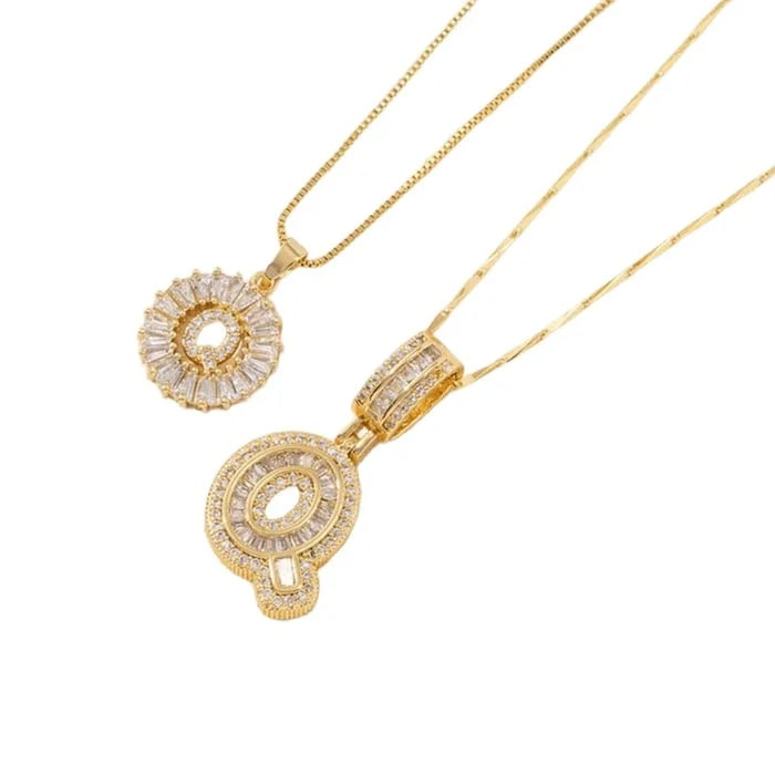 🎁2 Pack - Initial Letter Pendant Necklaces
