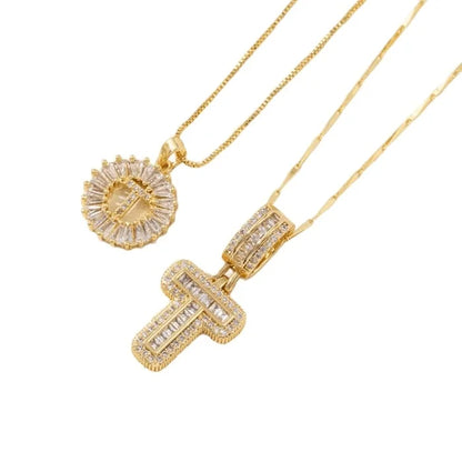 🎁2 Pack - Initial Letter Pendant Necklaces