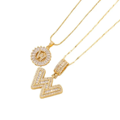 🎁2 Pack - Initial Letter Pendant Necklaces