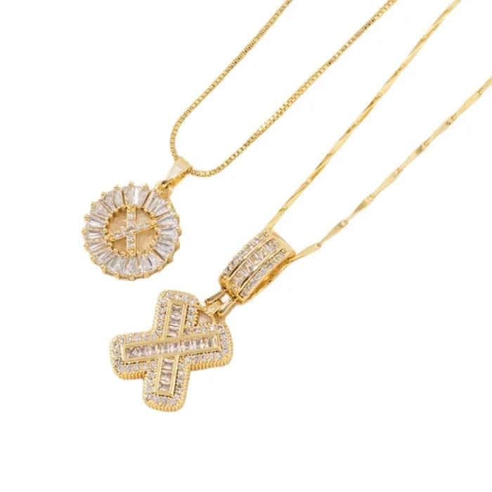 🎁2 Pack - Initial Letter Pendant Necklaces