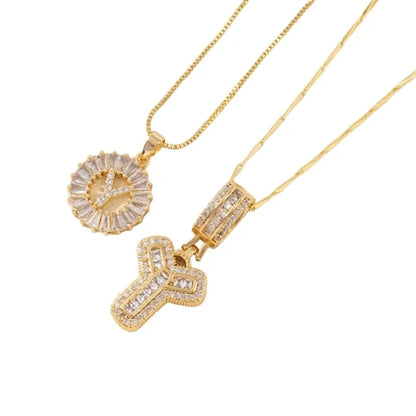 🎁2 Pack - Initial Letter Pendant Necklaces