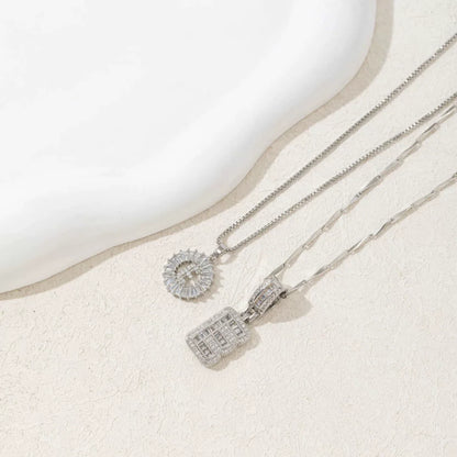 🎁2 Pack - Initial Letter Pendant Necklaces