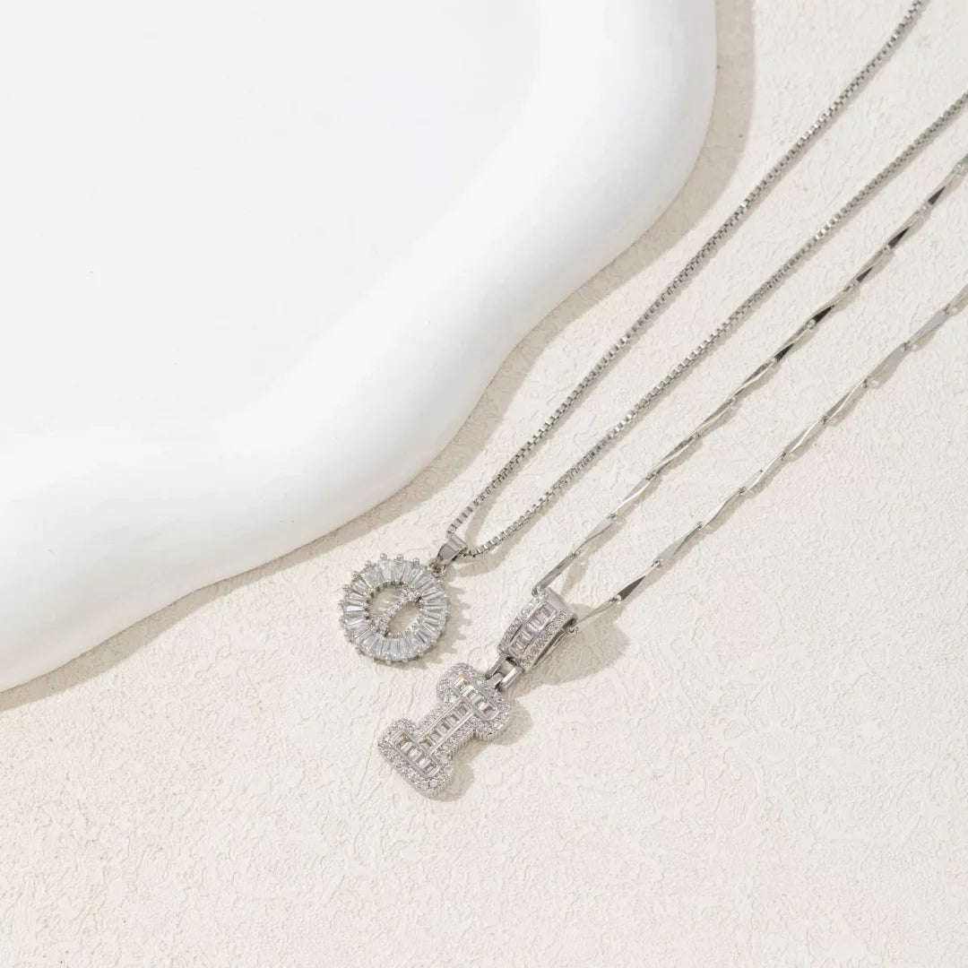 🎁2 Pack - Initial Letter Pendant Necklaces