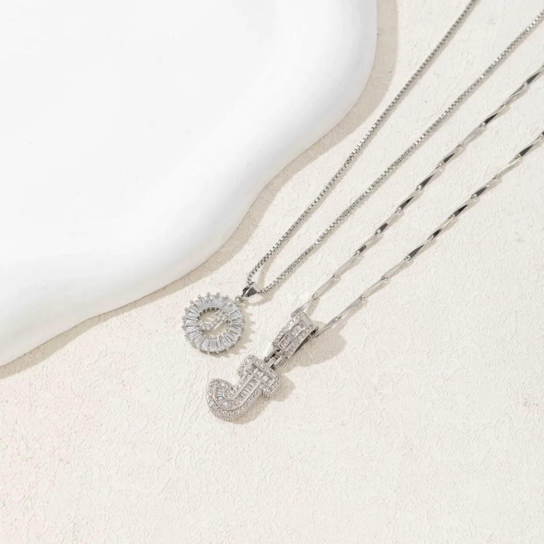 🎁2 Pack - Initial Letter Pendant Necklaces