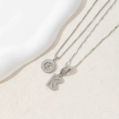 🎁2 Pack - Initial Letter Pendant Necklaces