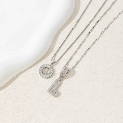 🎁2 Pack - Initial Letter Pendant Necklaces
