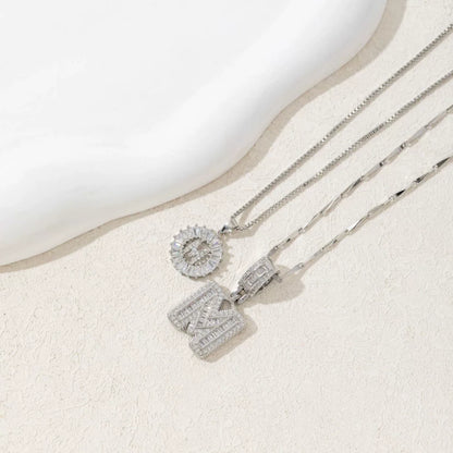 🎁2 Pack - Initial Letter Pendant Necklaces