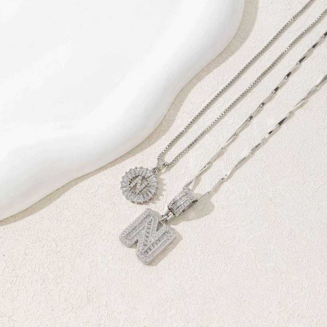 🎁2 Pack - Initial Letter Pendant Necklaces