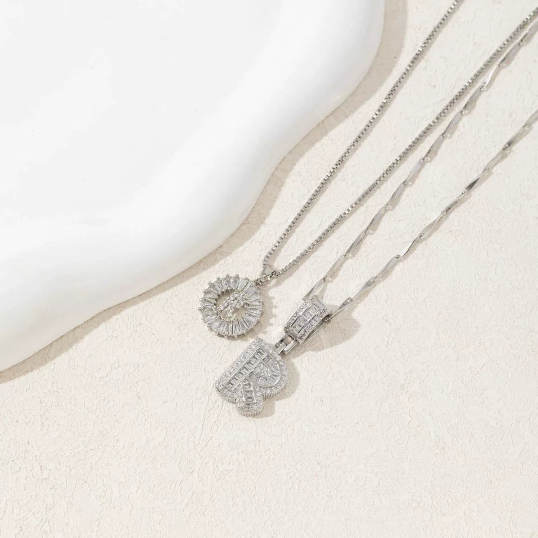 🎁2 Pack - Initial Letter Pendant Necklaces