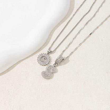 🎁2 Pack - Initial Letter Pendant Necklaces