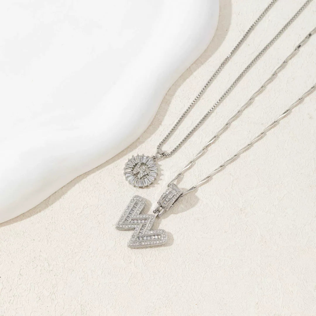 🎁2 Pack - Initial Letter Pendant Necklaces