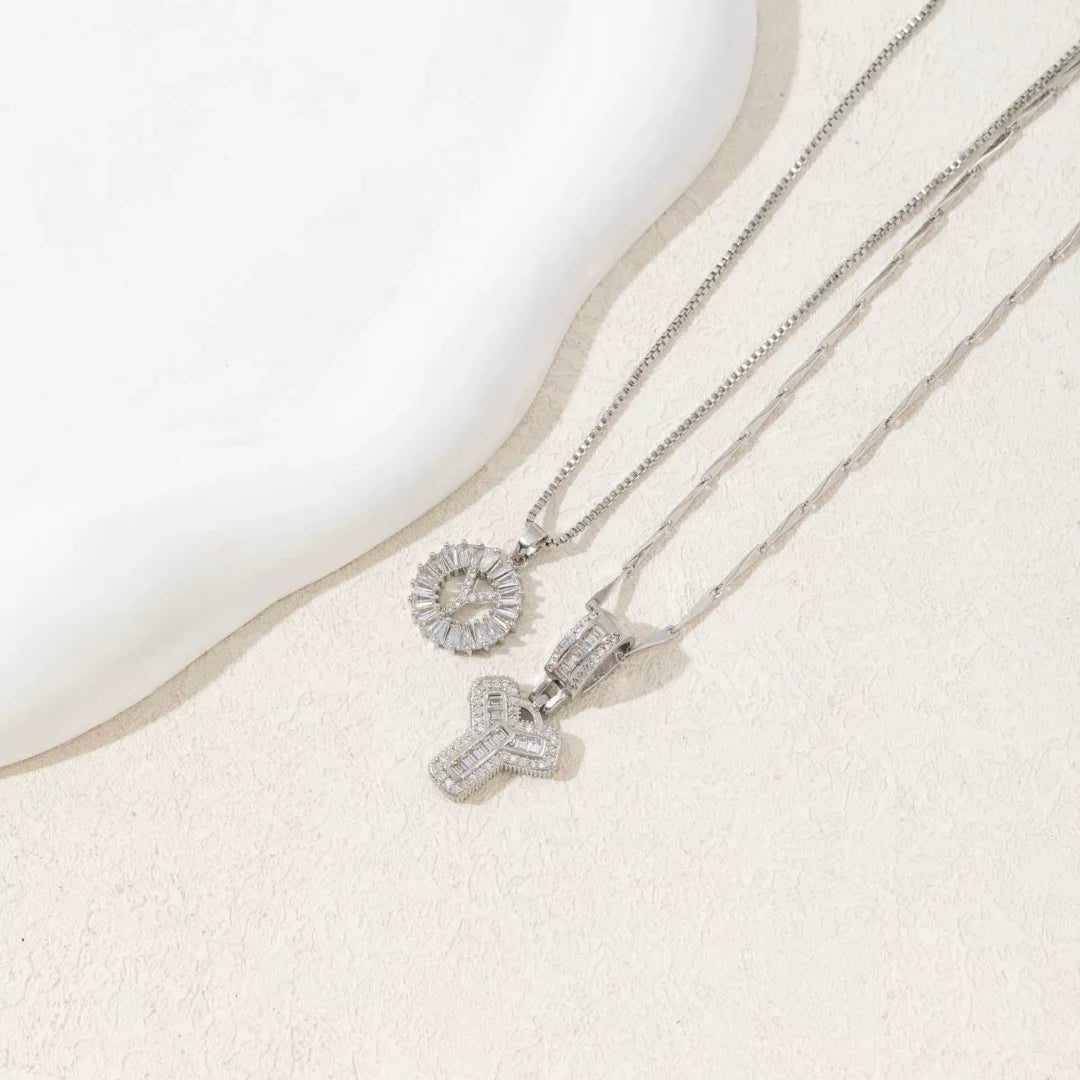 🎁2 Pack - Initial Letter Pendant Necklaces