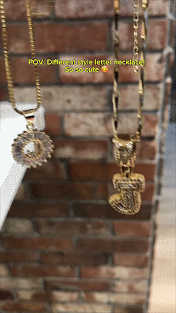🎁2 Pack - Initial Letter Pendant Necklaces