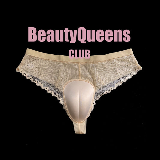 Male To Female Sissy Panty, Transgender Hiding Gaff Underwear, Transwoman Camel Toe Enhancer Lace Thong, Charm Femboys, Mature